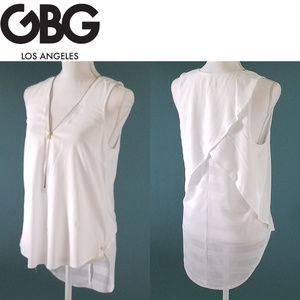 Womens Blouse G by Guess Sleeveless White Size M